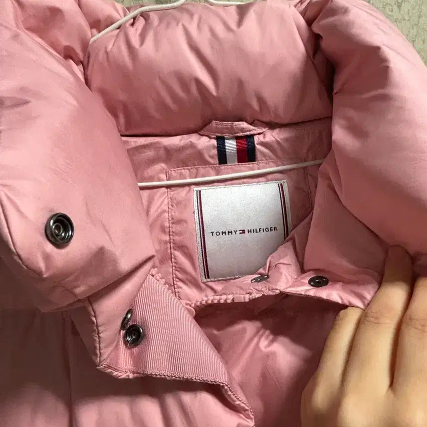 [BUNJANG] Tommy Hilfiger Pink Short Padded Jacket / 타미힐피거 핑크 숏패딩 판매