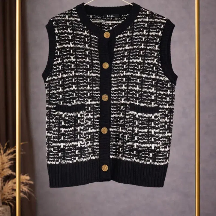 [BUNJANG] LAP Knit Vest / LAP 브랜드 니트 예쁜 조끼 445566 사이즈 정도