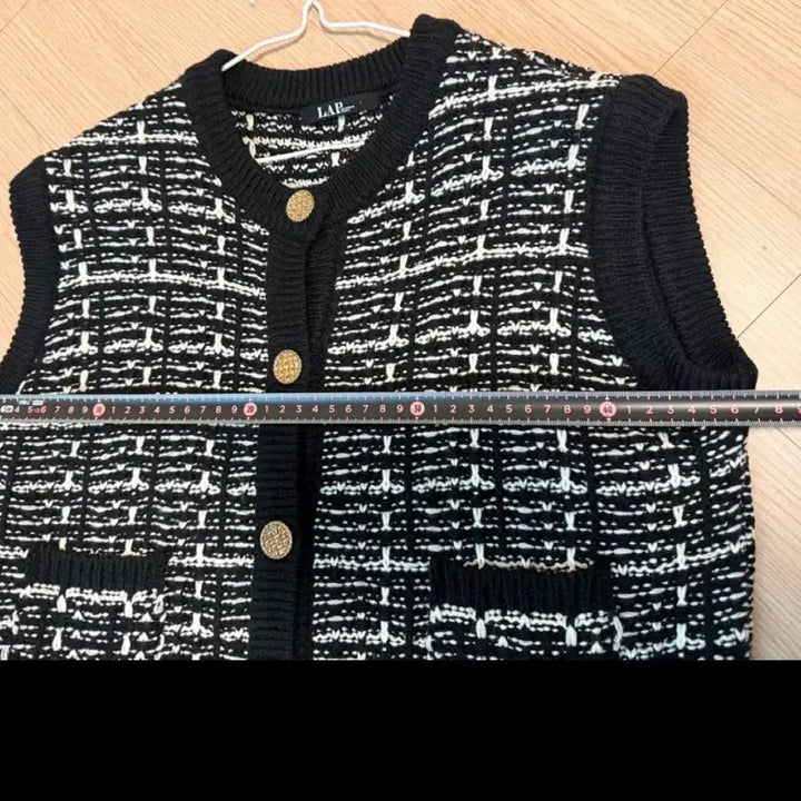 [BUNJANG] LAP Knit Vest / LAP 브랜드 니트 예쁜 조끼 445566 사이즈 정도