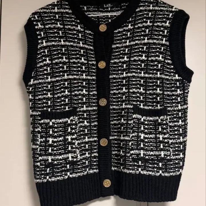 [BUNJANG] LAP Knit Vest / LAP 브랜드 니트 예쁜 조끼 445566 사이즈 정도