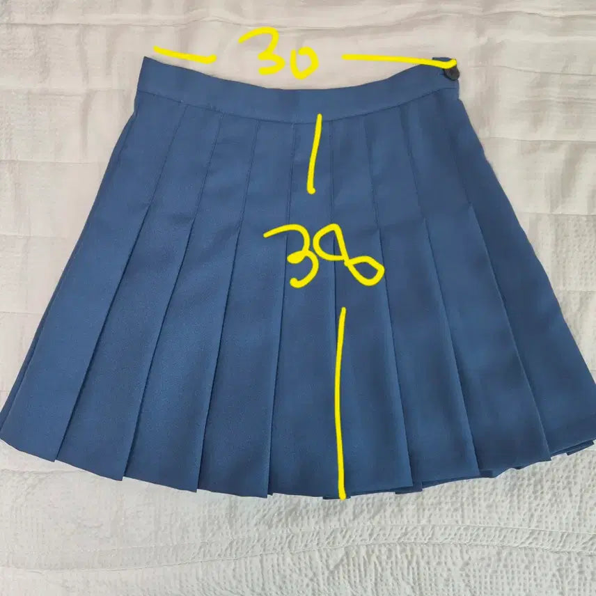 [BUNJANG] Unbranded Teal Tennis Skirt S / (새상품)꽃피는시절 청록색 테니스스커트 S
