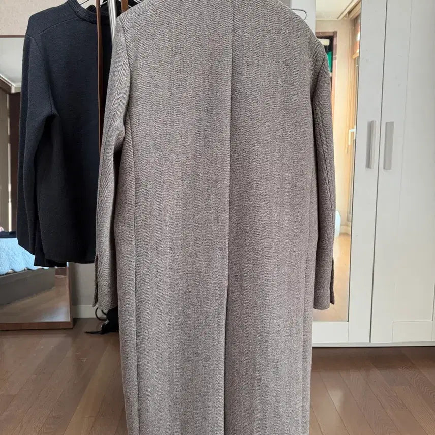 [BUNJANG] Elmood Elle House Double Coat Tweed 44 / 엘무드 엘르 하우스 더블 코트 트위드 44