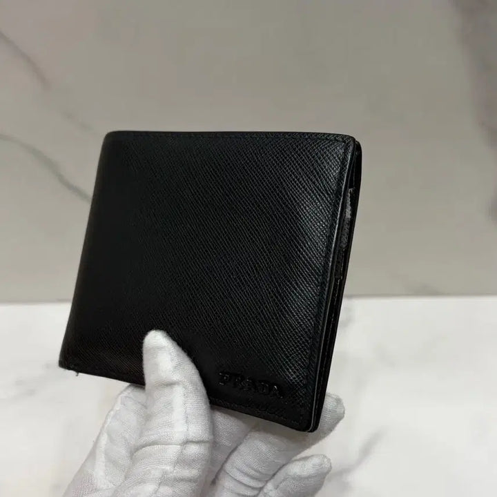 [BUNJANG] Prada Saffiano Bi-fold Wallet / [정품] 프라다 사피아노 투톤 반지갑