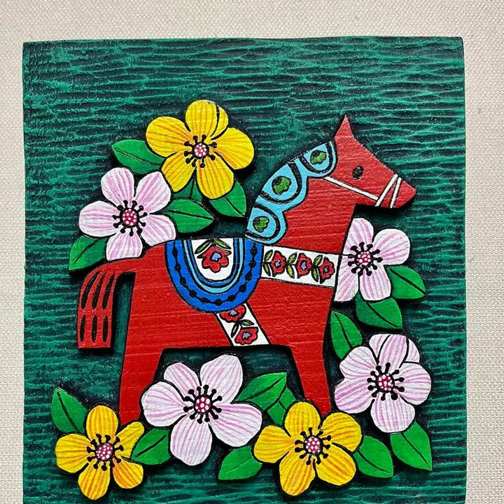 [BUNJANG] Engraving - Year of the Red Horse Artwork / 서각(붉은말의 해)-최종가격