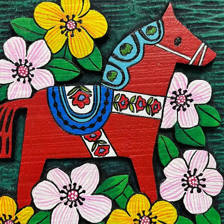 [BUNJANG] Engraving - Year of the Red Horse Artwork / 서각(붉은말의 해)-최종가격