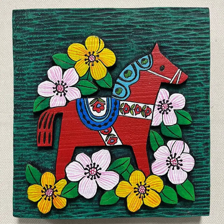 [BUNJANG] Engraving - Year of the Red Horse Artwork / 서각(붉은말의 해)-최종가격