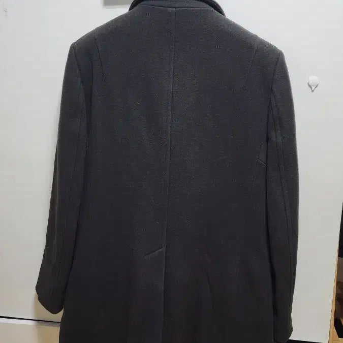 [BUNJANG] TIME Homme Wool Coat - Charcoal Gray (Size 105) / TIME 옴므 남성 울 코트 105 차콜 그레이