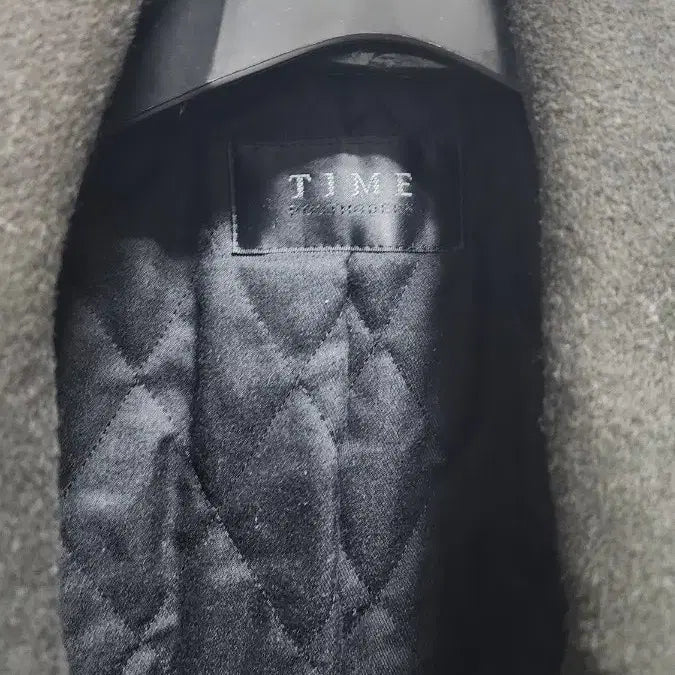 [BUNJANG] TIME Homme Wool Coat - Charcoal Gray (Size 105) / TIME 옴므 남성 울 코트 105 차콜 그레이