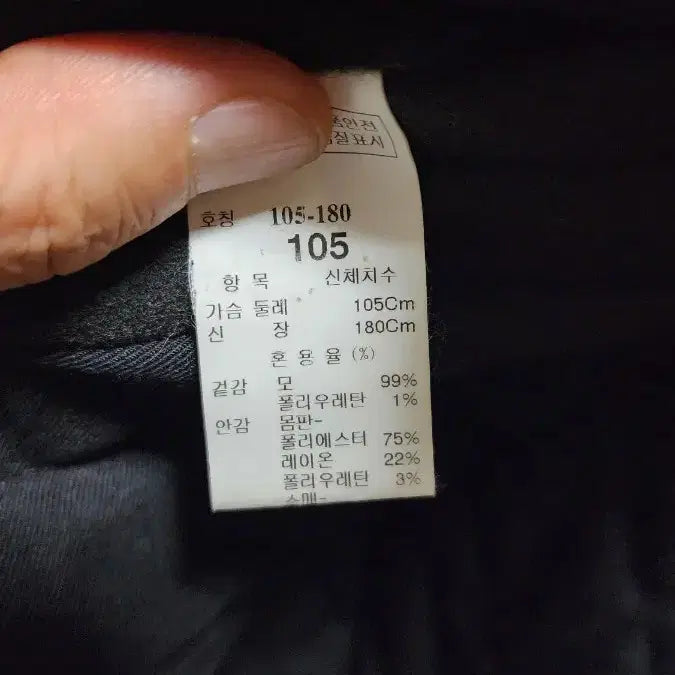 [BUNJANG] TIME Homme Wool Coat - Charcoal Gray (Size 105) / TIME 옴므 남성 울 코트 105 차콜 그레이