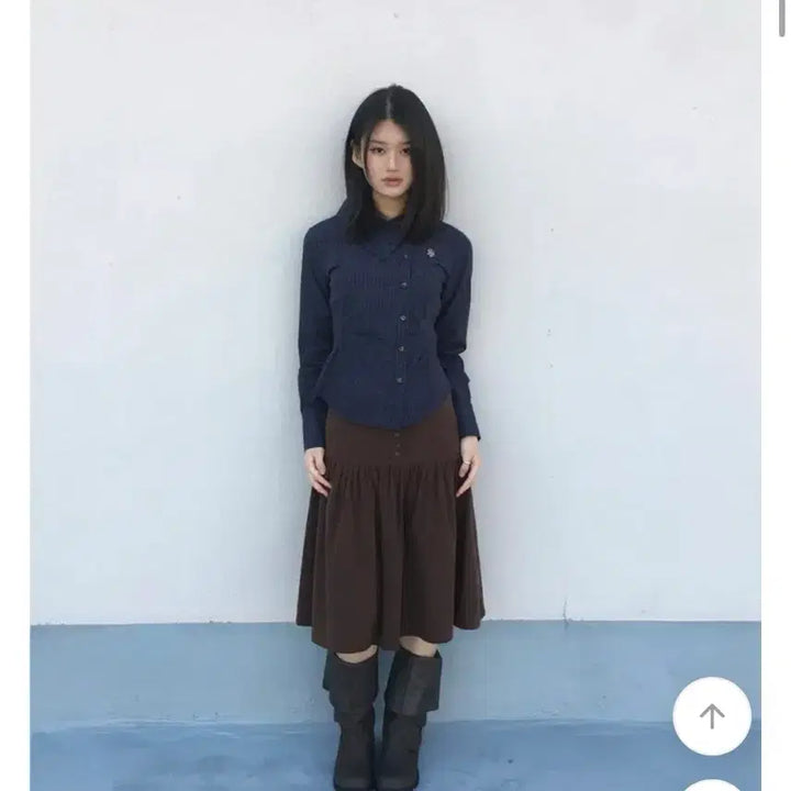 [BUNJANG] Temper Asymmetric Checkered Shirt M / 템퍼 언발 체크 셔츠 M