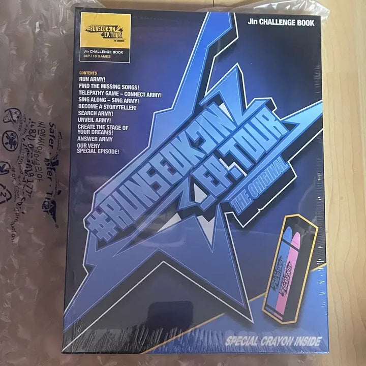 [BUNJANG] BTS Jin Run BTS Challenge Book Sealed / BTS 방탄 진 JIN 런석진 챌린지북 미개봉