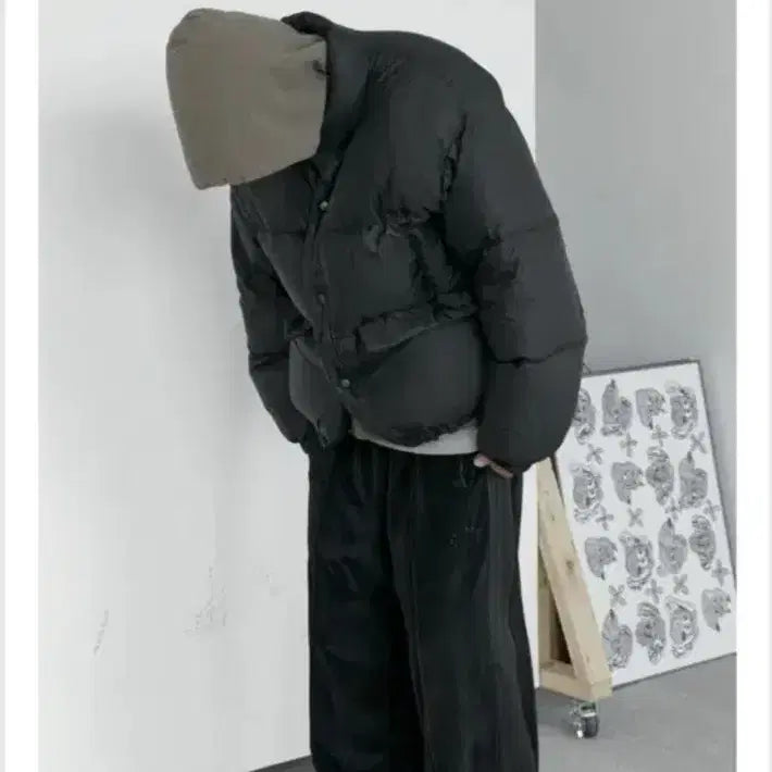 [BUNJANG] Polytelu Velour Track Pants / [2] 폴리테루 벨루어 트랙팬츠 4라인 블랙브라운