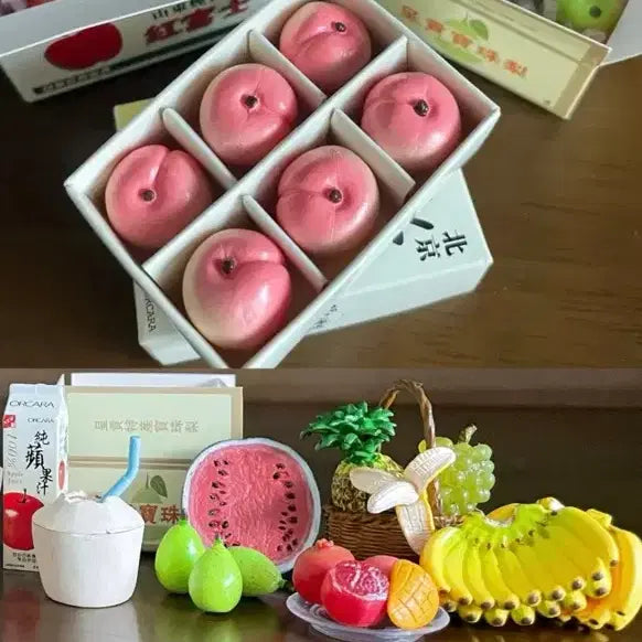 [BUNJANG] Sumikko Gurashi Fruit Market Miniature Set / 식완 미니어처 리멘트 과일 마켓 스밋코구라시