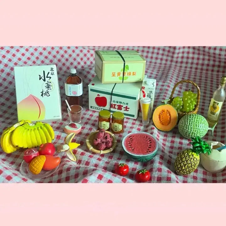 [BUNJANG] Sumikko Gurashi Fruit Market Miniature Set / 식완 미니어처 리멘트 과일 마켓 스밋코구라시