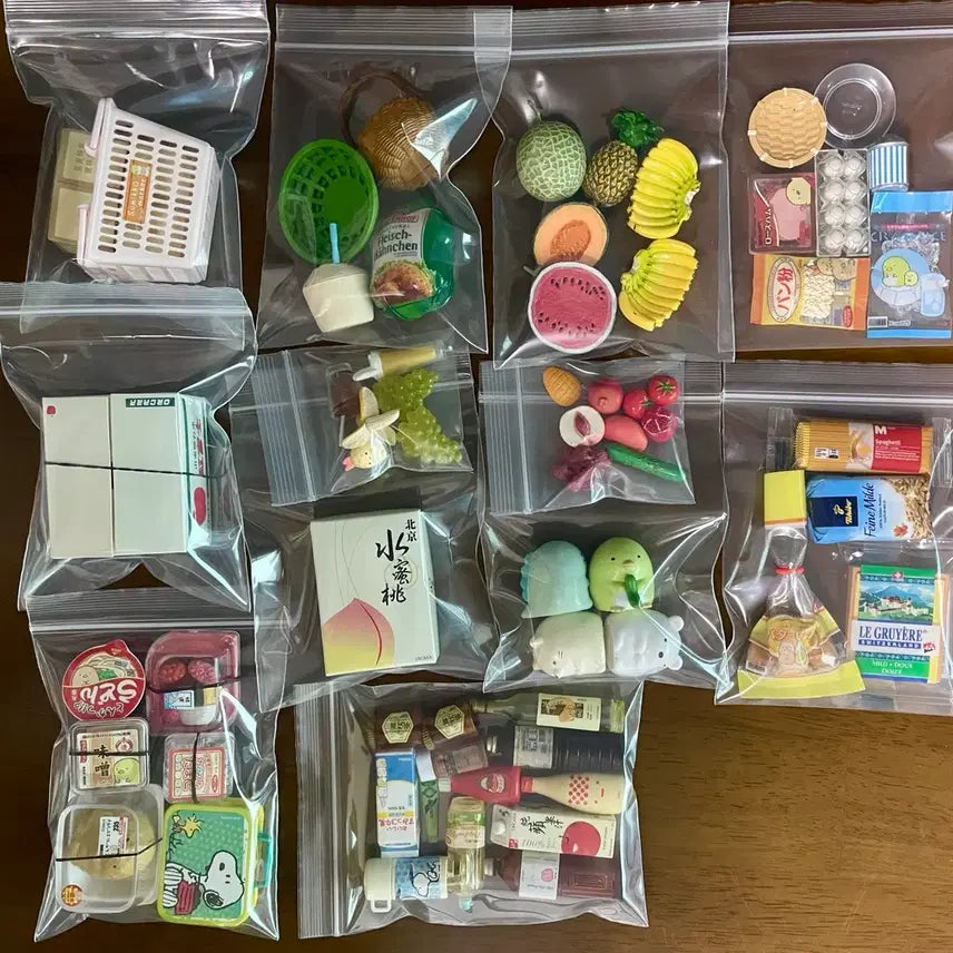 [BUNJANG] Sumikko Gurashi Fruit Market Miniature Set / 식완 미니어처 리멘트 과일 마켓 스밋코구라시