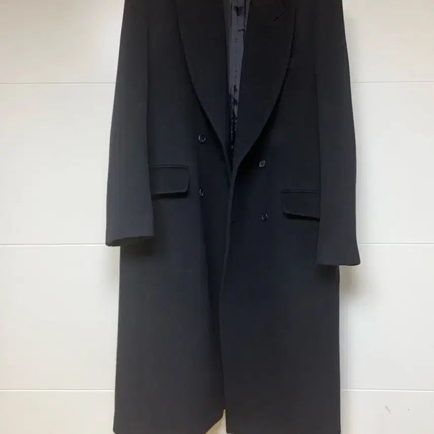 [BUNJANG] Brown Yard Double Coat - Black, Size 5 / 브라운야드 더블코트 블랙 5사이즈