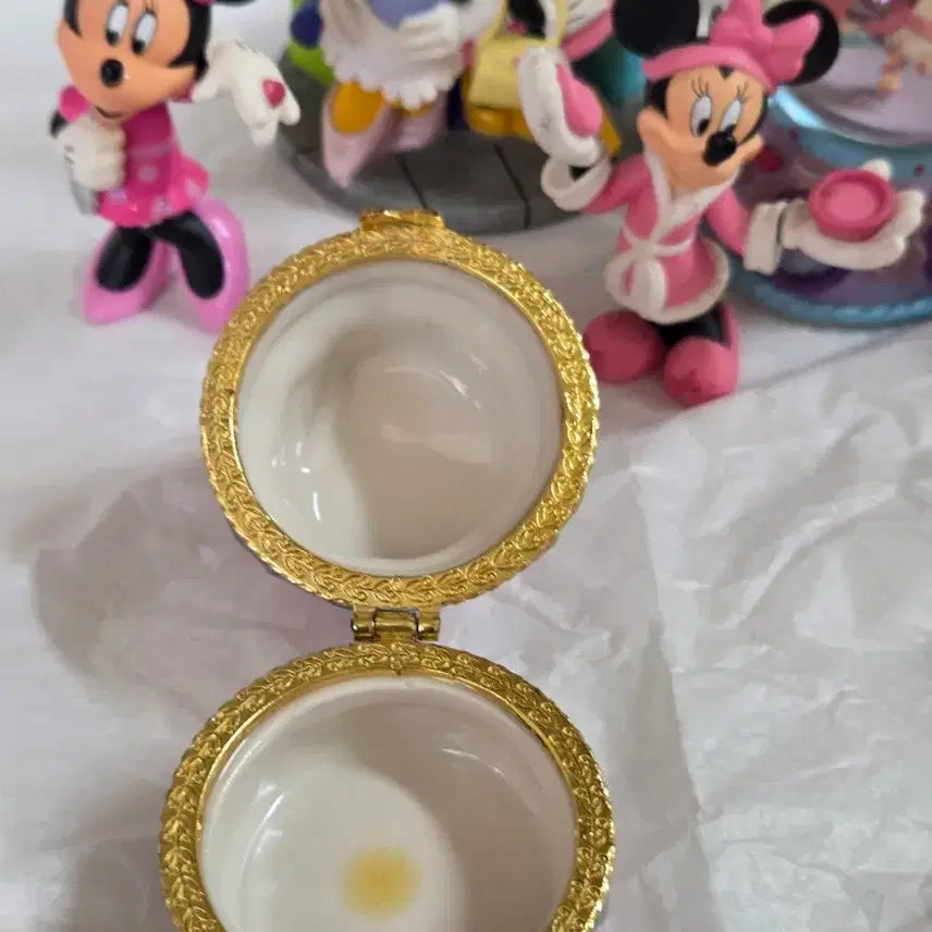 [BUNJANG] Disney Minnie Mouse Ornament Snow Globe Memo Clip Set / 디즈니 미니마우스 오너먼트 스노우볼 메모클립 세트판매