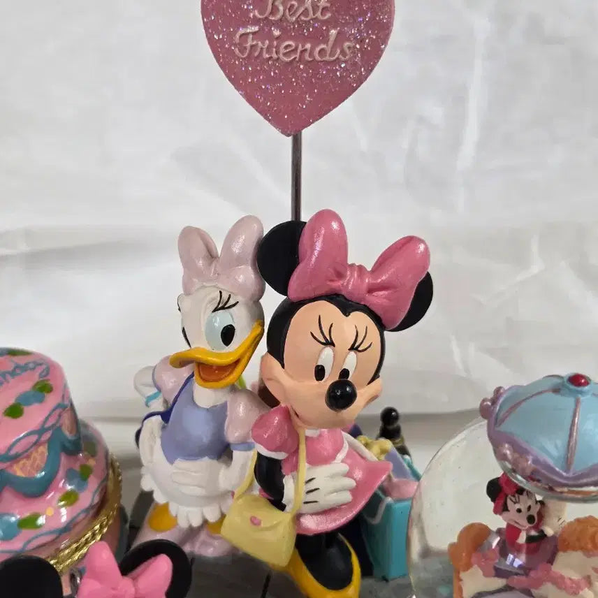 [BUNJANG] Disney Minnie Mouse Ornament Snow Globe Memo Clip Set / 디즈니 미니마우스 오너먼트 스노우볼 메모클립 세트판매