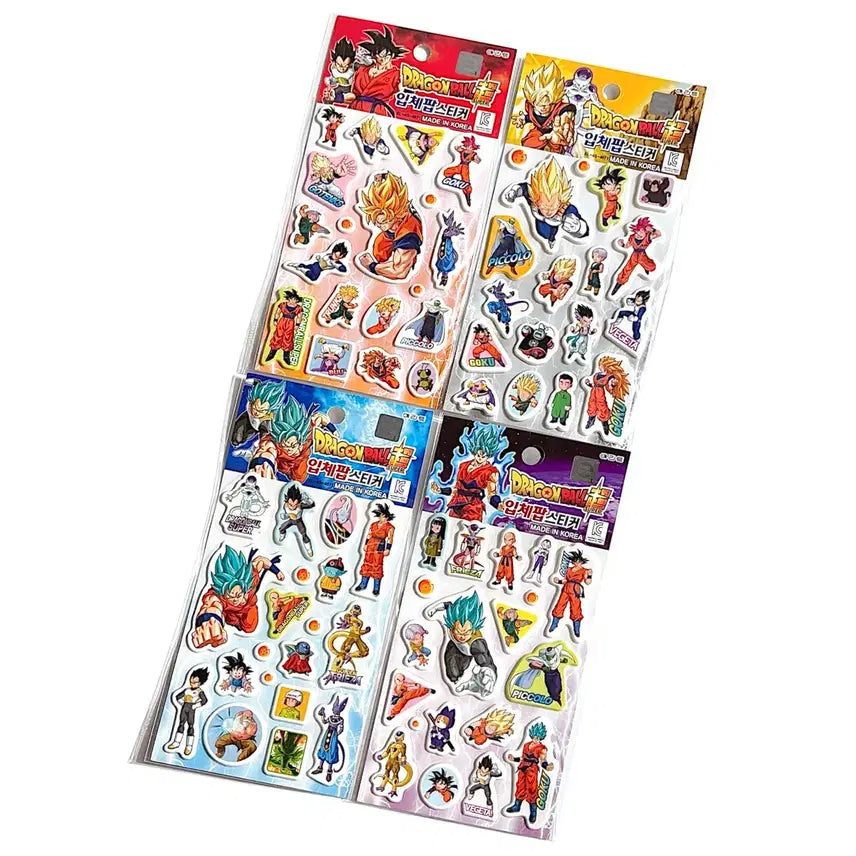 [BUNJANG] Dragon Ball Super 3D Pop Sticker / [고전문구] 드래곤볼 슈퍼 입체 팝 스티커