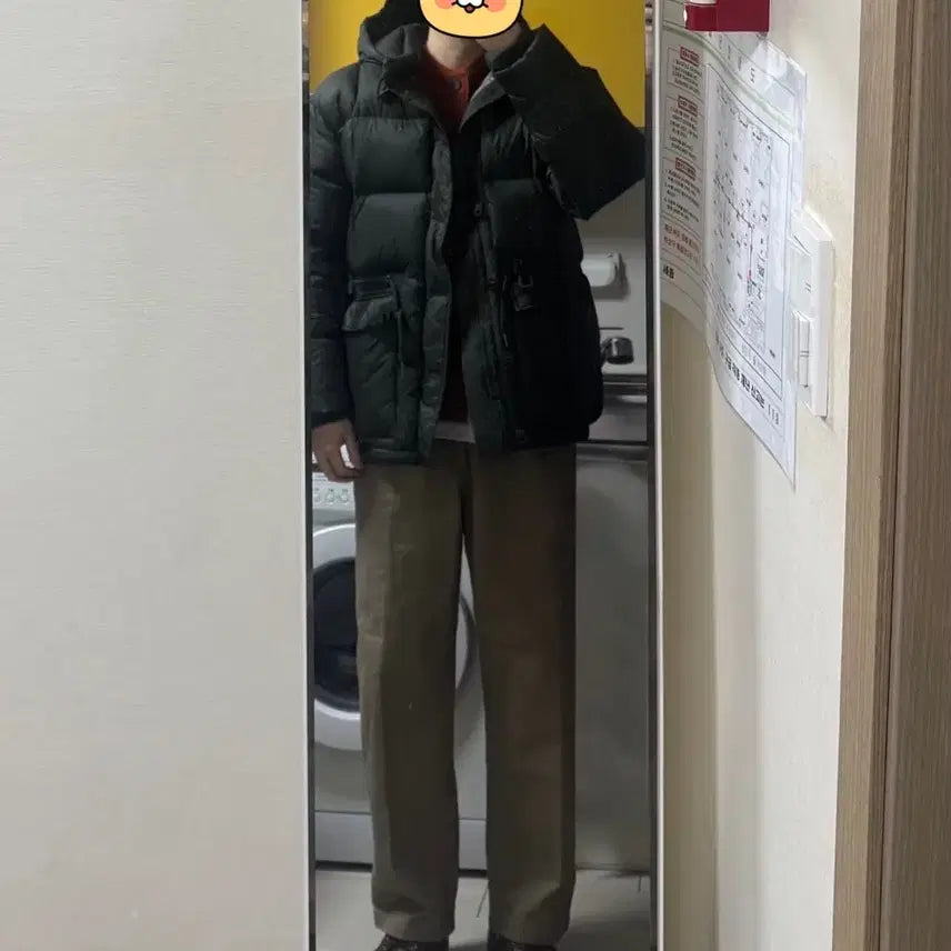 [BUNJANG] [3] Outstanding Karakoram Down Padding Parka Olive / [3]아웃스탠딩 카라코람 다운 패딩 파카 올리브
