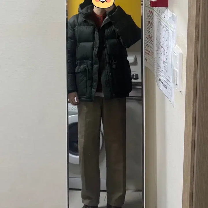 [BUNJANG] [3] Outstanding Karakoram Down Padding Parka Olive / [3]아웃스탠딩 카라코람 다운 패딩 파카 올리브
