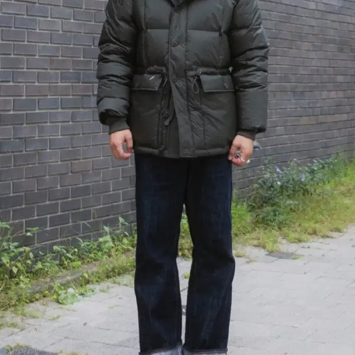 [BUNJANG] [3] Outstanding Karakoram Down Padding Parka Olive / [3]아웃스탠딩 카라코람 다운 패딩 파카 올리브