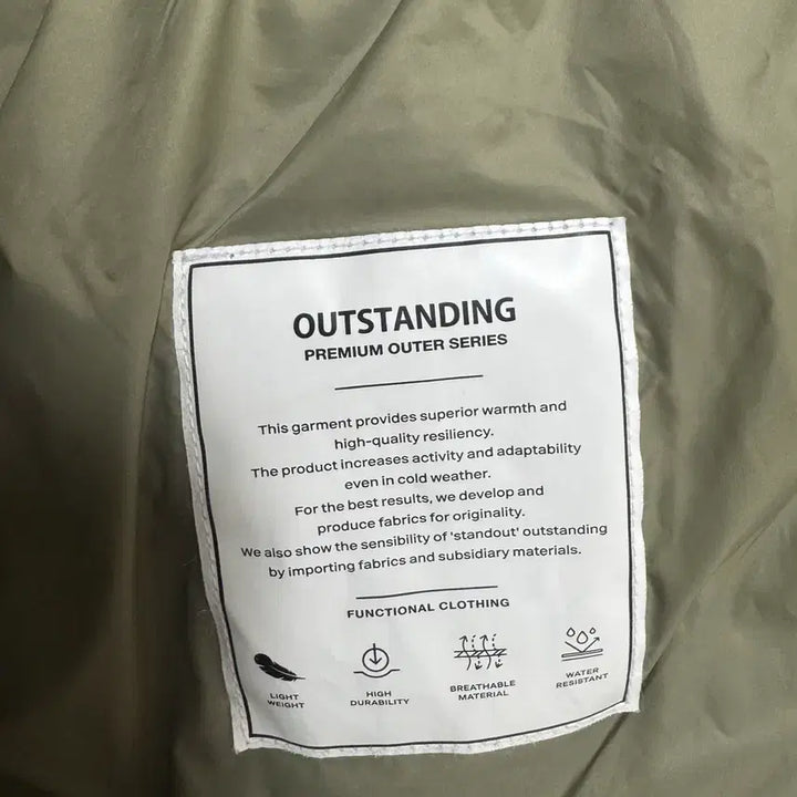 [BUNJANG] [3] Outstanding Karakoram Down Padding Parka Olive / [3]아웃스탠딩 카라코람 다운 패딩 파카 올리브