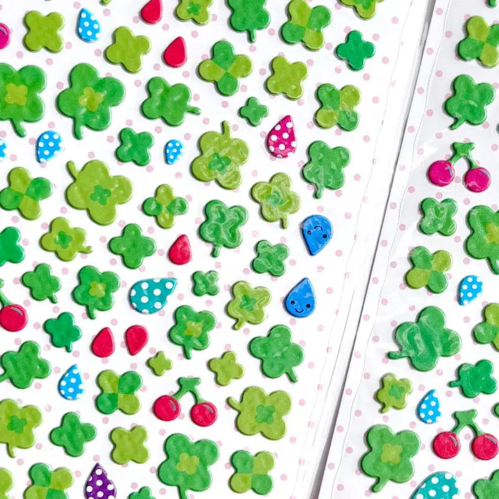 [BUNJANG] NCT Cherry Clover 3D Sticker / 네잎클로버 체리 입체 스티커