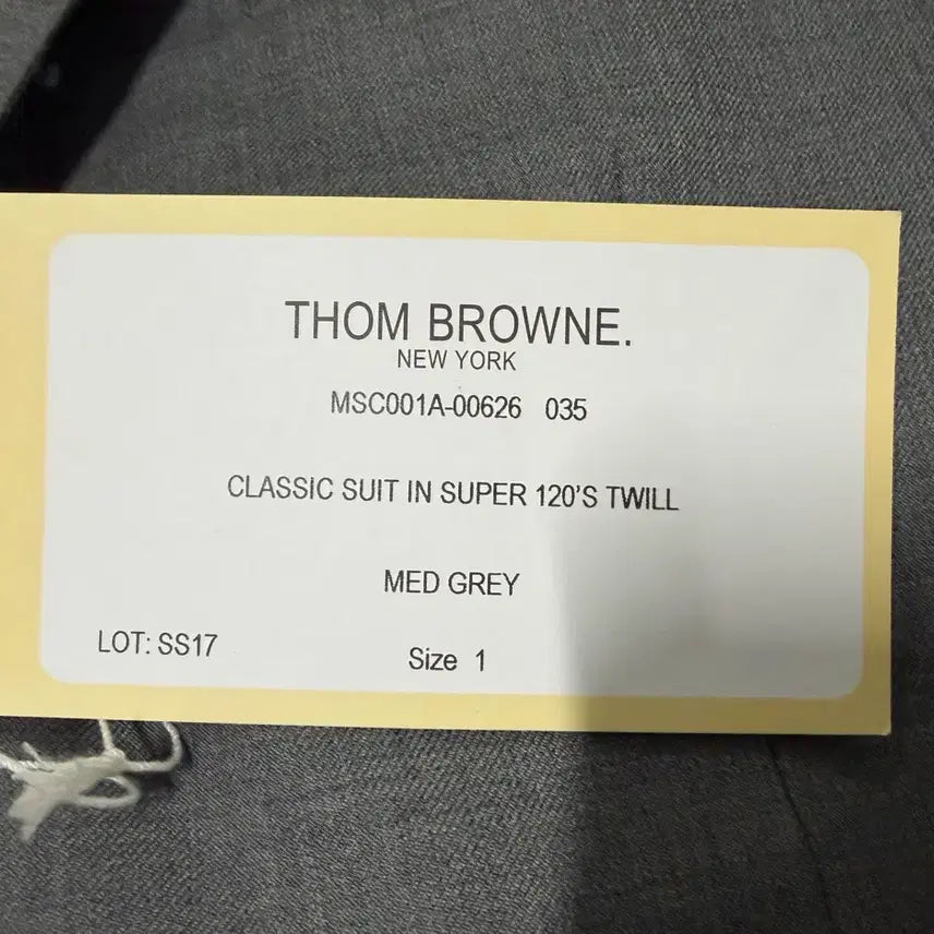 [BUNJANG] Thom Browne Classic Mid Gray Suit Size 1 / 톰브라운 클래식 미드그레이 수트 1사이즈