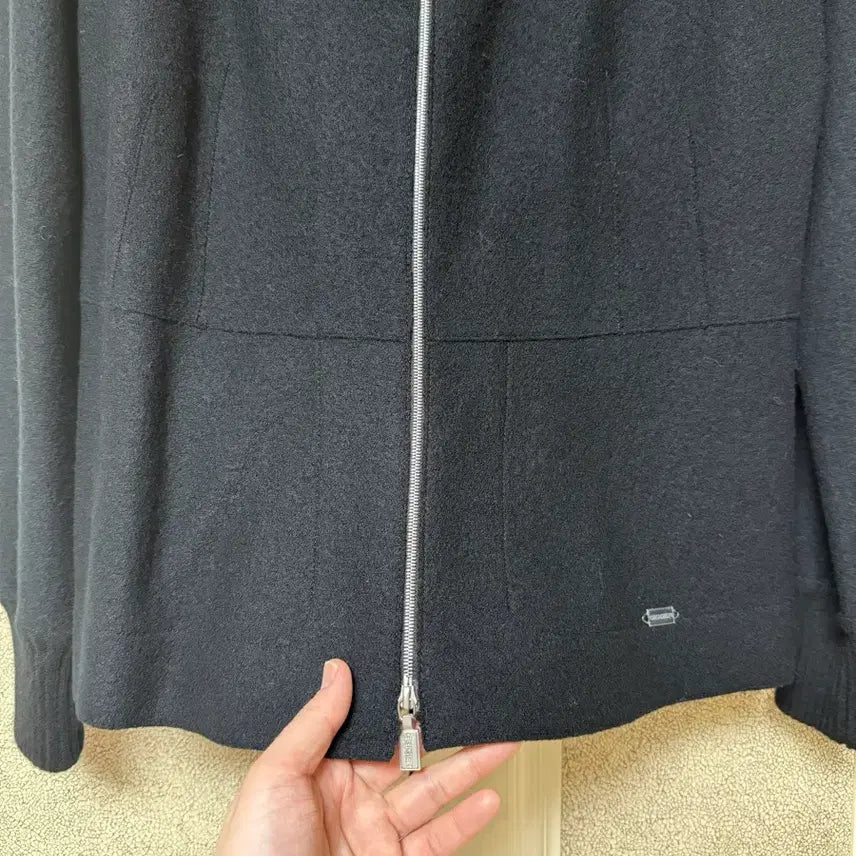 [BUNJANG] Geiger Black Zip-up Cardigan / 가이거Geiger 가디건 블랙 집업