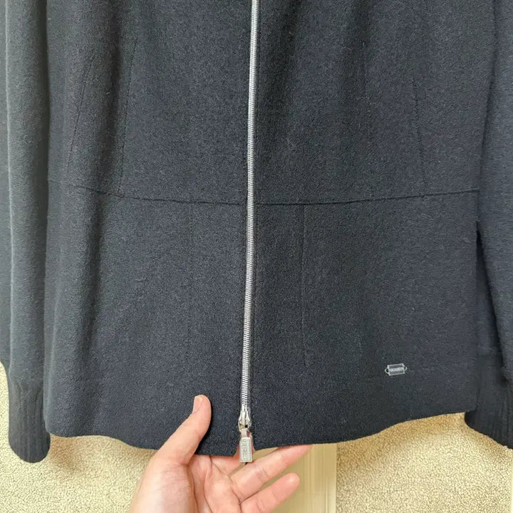 [BUNJANG] Geiger Black Zip-up Cardigan / 가이거Geiger 가디건 블랙 집업