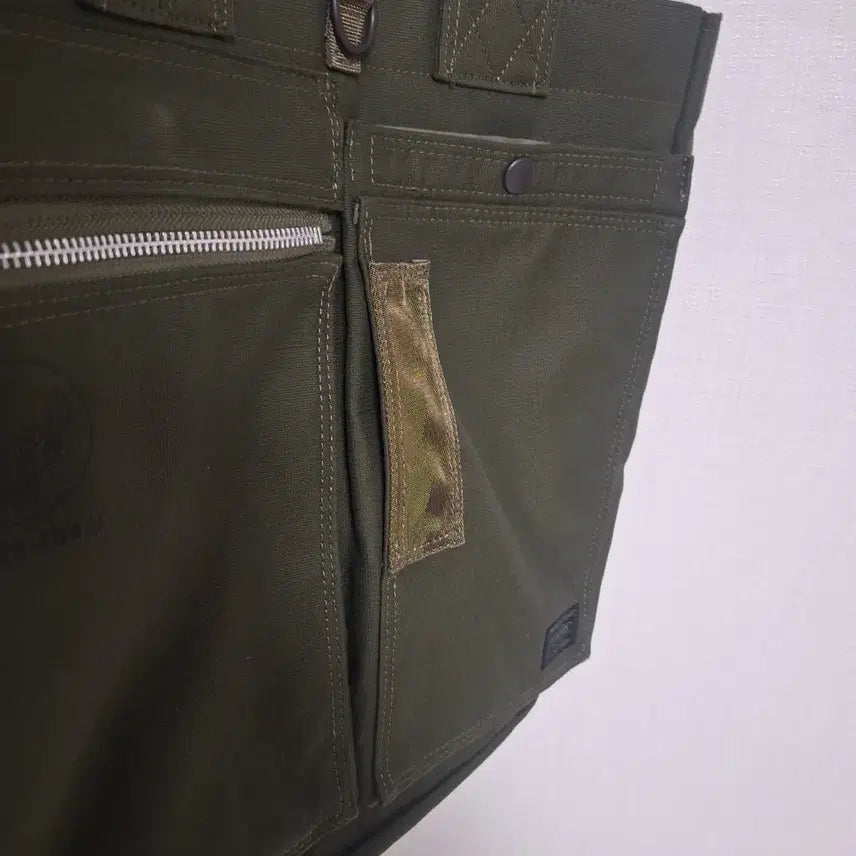 [BUNJANG] Porter Flying Ace 2-way Tote Bag / 포터 플라잉 에이스 2way 토트백 카키