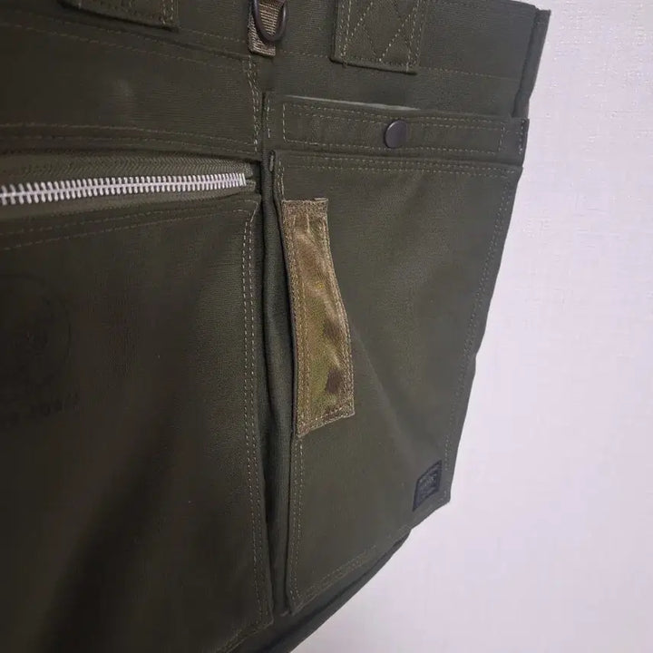 [BUNJANG] Porter Flying Ace 2-way Tote Bag / 포터 플라잉 에이스 2way 토트백 카키