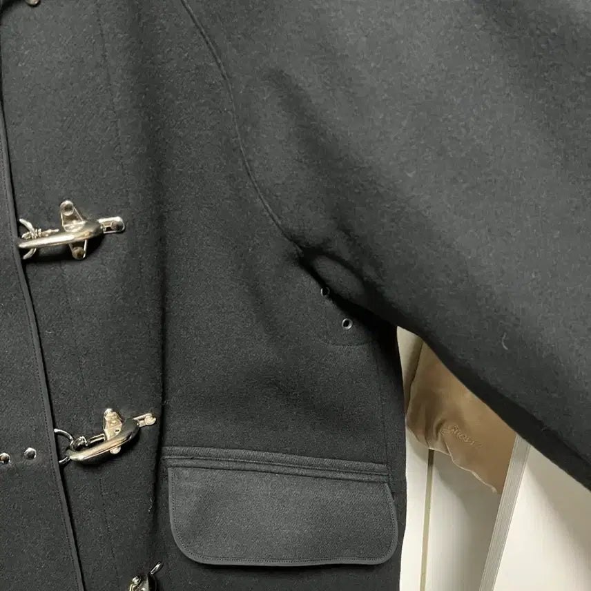 [BUNJANG] Eastlogue Melton Wool Fireman Jacket Black L / (새상품)이스트로그 멜톤 울 파이어맨 자켓 블랙 L
