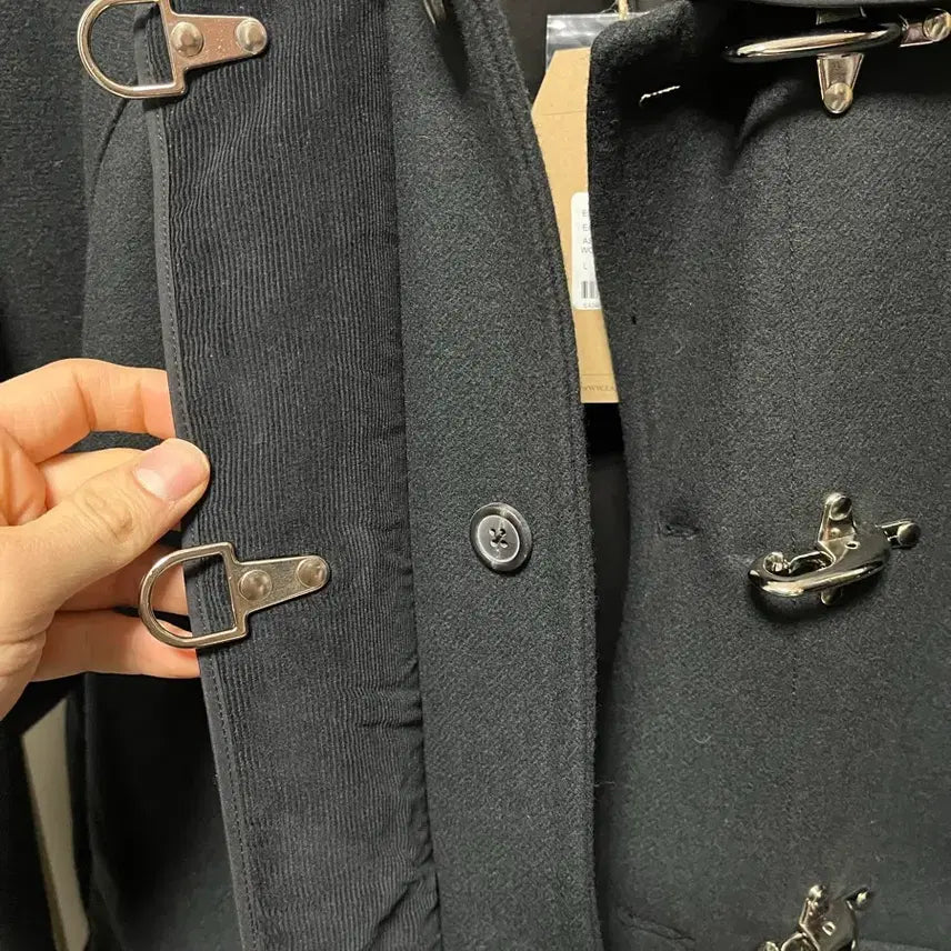 [BUNJANG] Eastlogue Melton Wool Fireman Jacket Black L / (새상품)이스트로그 멜톤 울 파이어맨 자켓 블랙 L