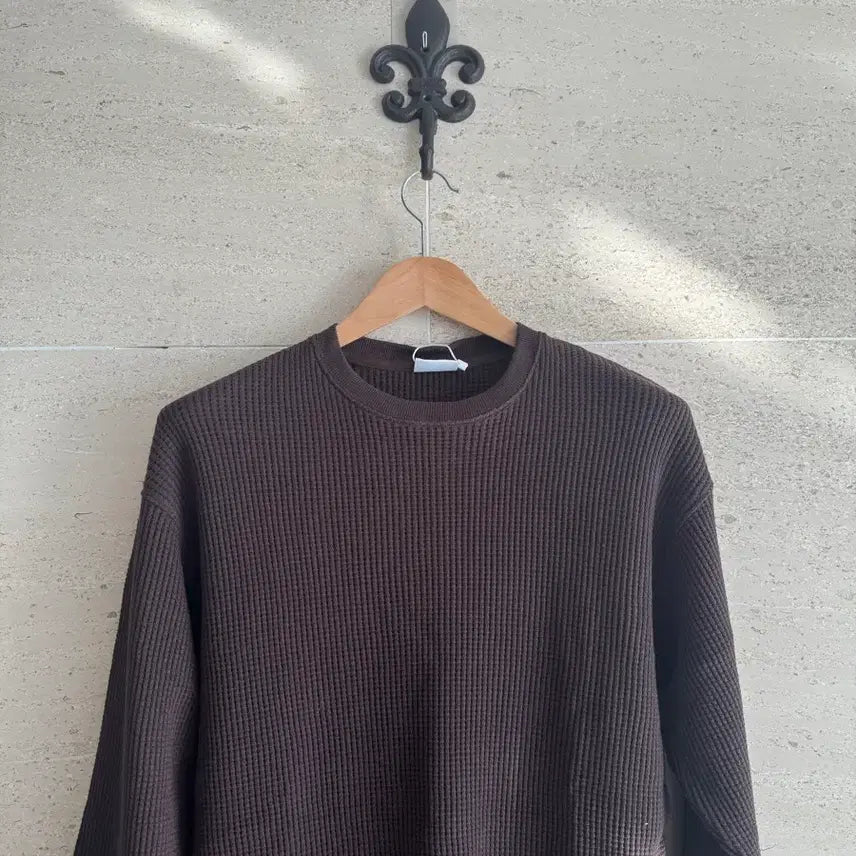 [BUNJANG] DSSR Waffle Knit Dark Brown XL / DSSR 덤스트럭 와플 니트