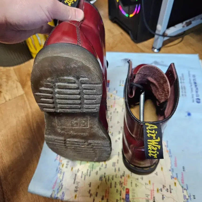 [BUNJANG] Dr. Martens 1460 Cherry Boots / 닥터마틴 1460 체리 uk7 260