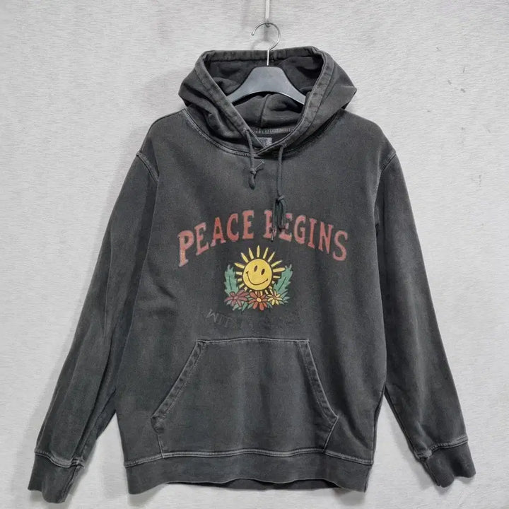 [BUNJANG] Big Wave Washed Hoodie (Men's M) / 빅웨이브 워싱 쭈리 후드티 남Mㅡ0128