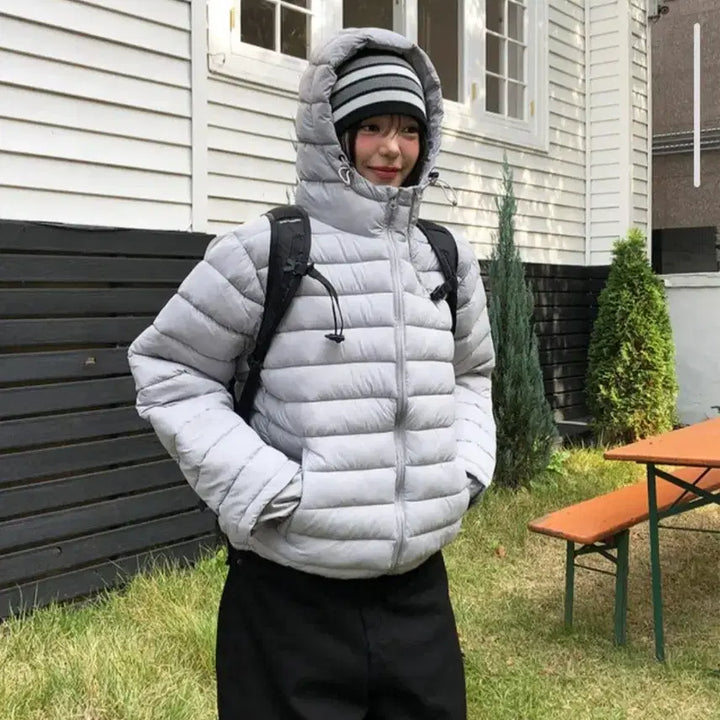 [BUNJANG] Hooded Lightweight Padding Jacket - New / (택비2000원) 후드 경량 패딩 원가 112600원 새 것