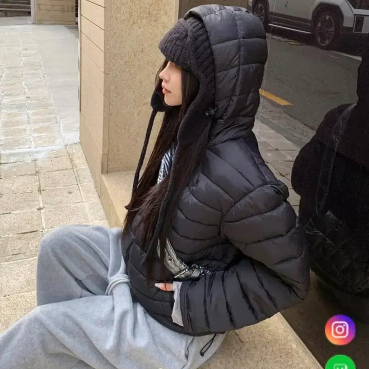 [BUNJANG] Hooded Lightweight Padding Jacket - New / (택비2000원) 후드 경량 패딩 원가 112600원 새 것