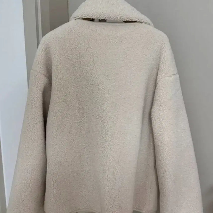 [BUNJANG] Puggle Outerwear with Muffler Set / [새상품] 뽀글이 아우터 (머플러set)