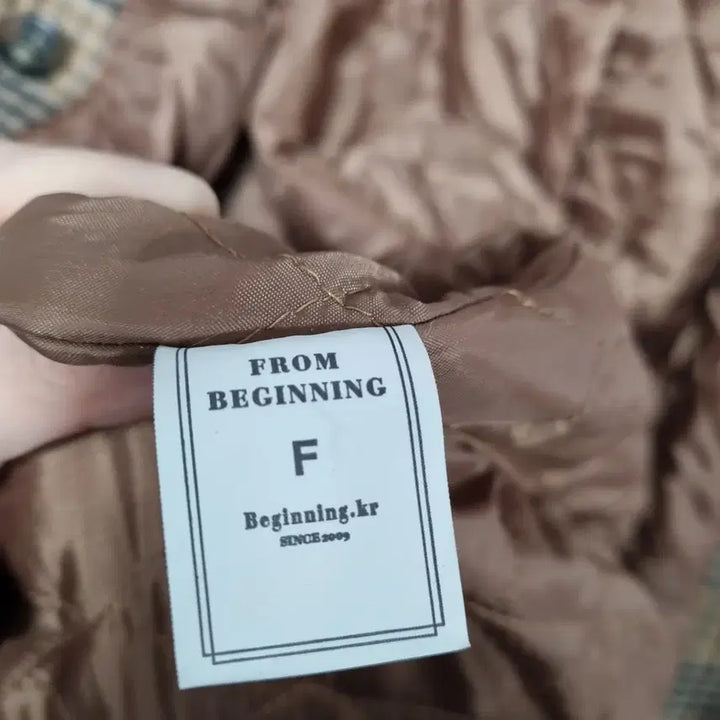 [BUNJANG] From Beginning Quilted Double Coat Women's 55-Slim 66 / 프롬비기닝 누빔 더블코트 여55-슬66ㅡ0128