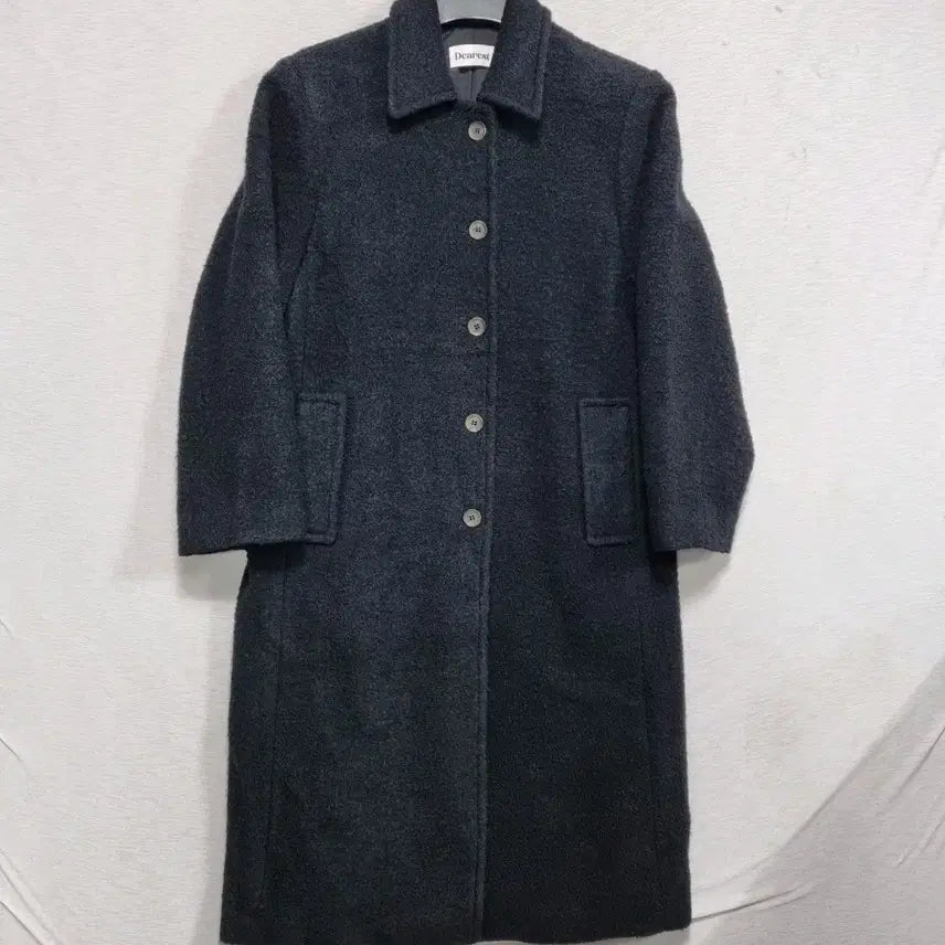 [BUNJANG] Dearrest Boucle Long Coat (Women's 55-Slim 66) / 디어레스트 부클레 롱코트 여55-슬66ㅡ0128