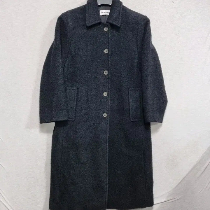[BUNJANG] Dearrest Boucle Long Coat (Women's 55-Slim 66) / 디어레스트 부클레 롱코트 여55-슬66ㅡ0128