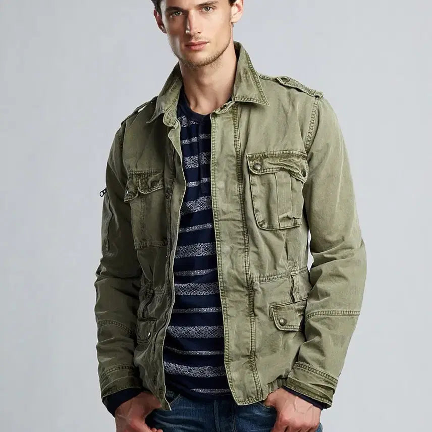 [BUNJANG] Lucky Brand M65 Field Jacket / [M-100] 럭키브랜드 카키 M65 야상 자켓