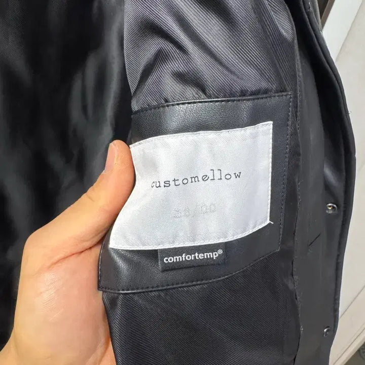 [BUNJANG] Customellow Eco Leather Quilted Jacket / 커스텀멜로우 에코레더퀄팅자켓