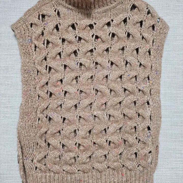 [SOLD OUT] 한섬 타임 여성 니트 베스트 베이지 90(F)