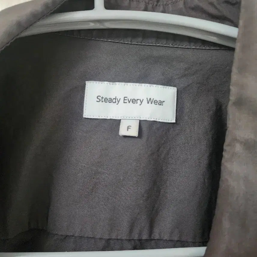 [BUNJANG] Steady Eveywhere Relaxed Shirt Dark Gray F / 스테디에브리웨어 릴렉스드 셔츠 다크그레이 F