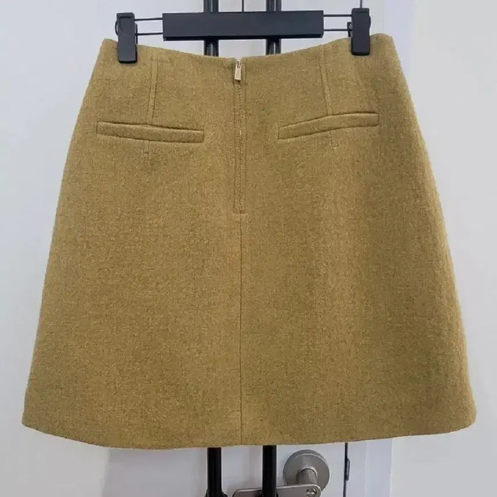 [BUNJANG] MINE Wool Blend Mini Skirt / 22 마인 울블렌드 스커트