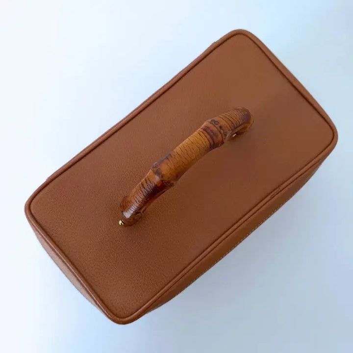 [BUNJANG] Gucci Bamboo Vanity Bag / 구찌 빈티지 뱀부 대나무 토트 베니티백 메이크업박스